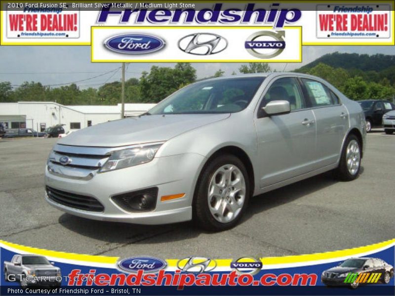 Brilliant Silver Metallic / Medium Light Stone 2010 Ford Fusion SE