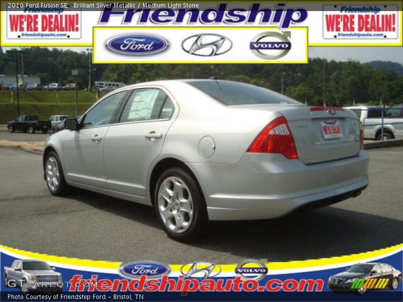 Brilliant Silver Metallic / Medium Light Stone 2010 Ford Fusion SE