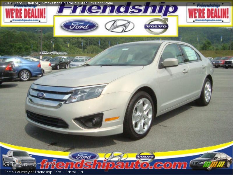 Smokestone Metallic / Medium Light Stone 2010 Ford Fusion SE
