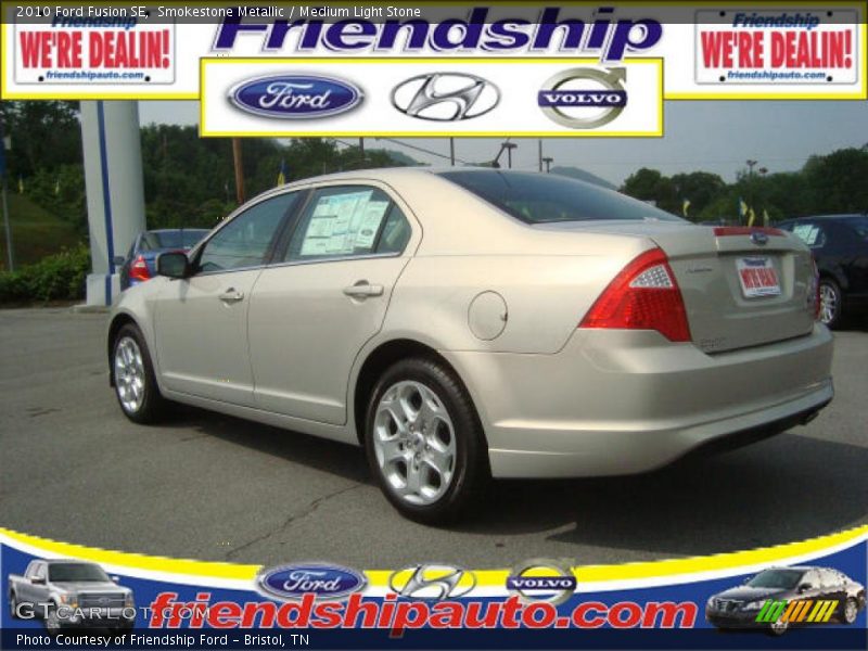 Smokestone Metallic / Medium Light Stone 2010 Ford Fusion SE