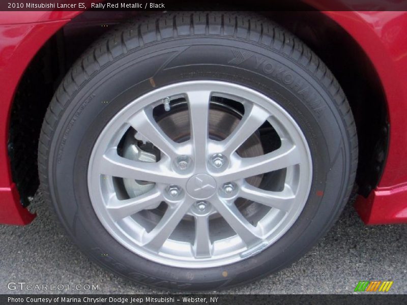 Rally Red Metallic / Black 2010 Mitsubishi Lancer ES