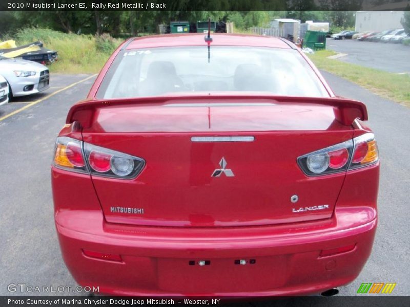 Rally Red Metallic / Black 2010 Mitsubishi Lancer ES