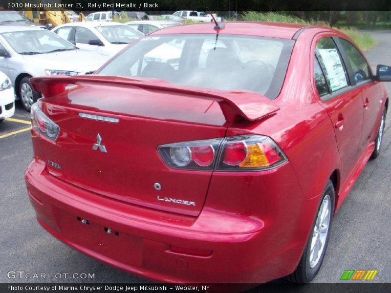 Rally Red Metallic / Black 2010 Mitsubishi Lancer ES