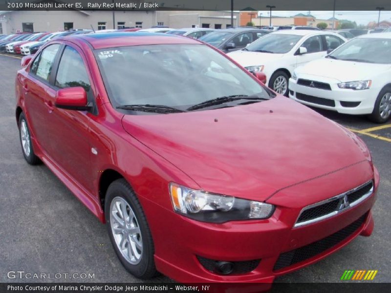 Rally Red Metallic / Black 2010 Mitsubishi Lancer ES
