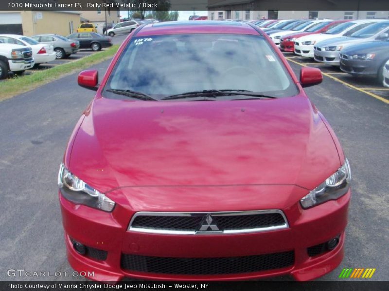 Rally Red Metallic / Black 2010 Mitsubishi Lancer ES