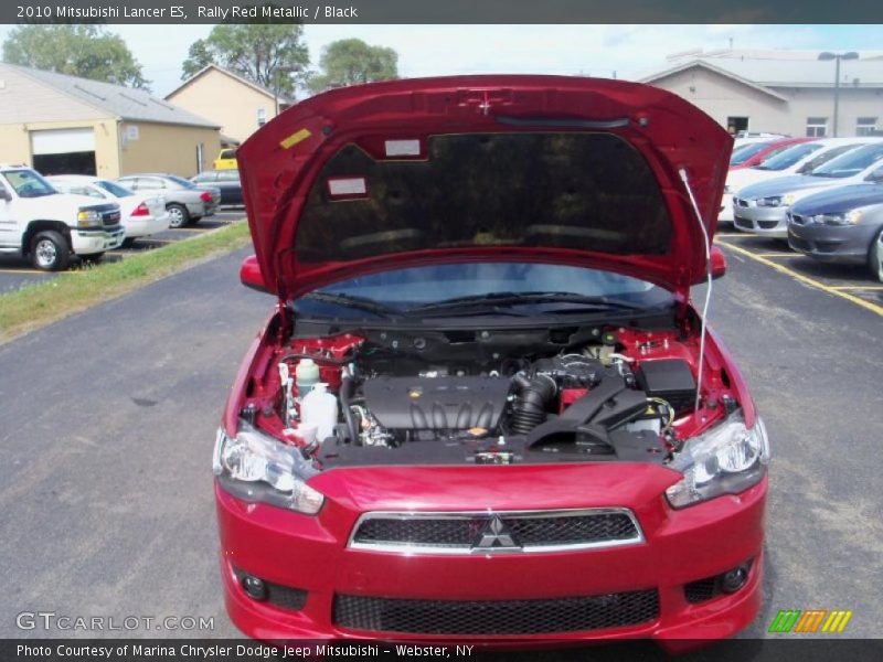Rally Red Metallic / Black 2010 Mitsubishi Lancer ES