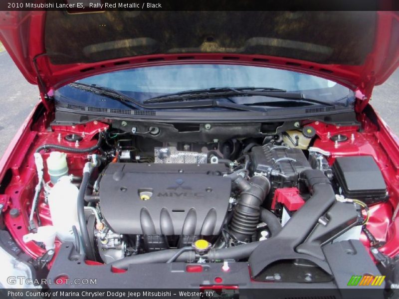 Rally Red Metallic / Black 2010 Mitsubishi Lancer ES