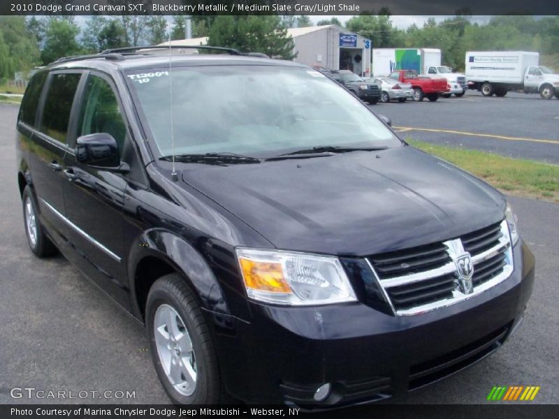 Blackberry Metallic / Medium Slate Gray/Light Shale 2010 Dodge Grand Caravan SXT