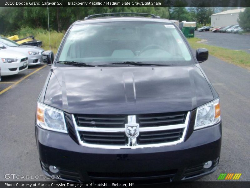 Blackberry Metallic / Medium Slate Gray/Light Shale 2010 Dodge Grand Caravan SXT