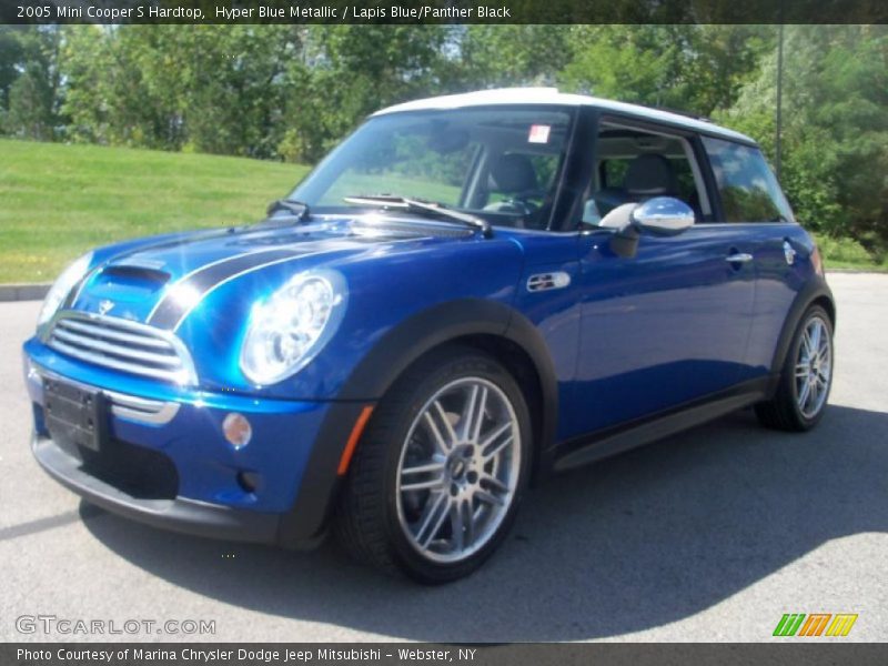 Hyper Blue Metallic / Lapis Blue/Panther Black 2005 Mini Cooper S Hardtop