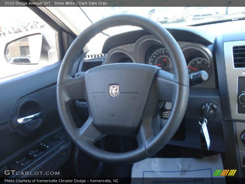 Stone White / Dark Slate Gray 2010 Dodge Avenger SXT