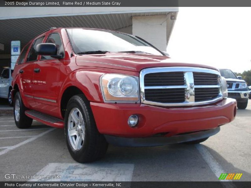 Flame Red / Medium Slate Gray 2005 Dodge Durango Limited