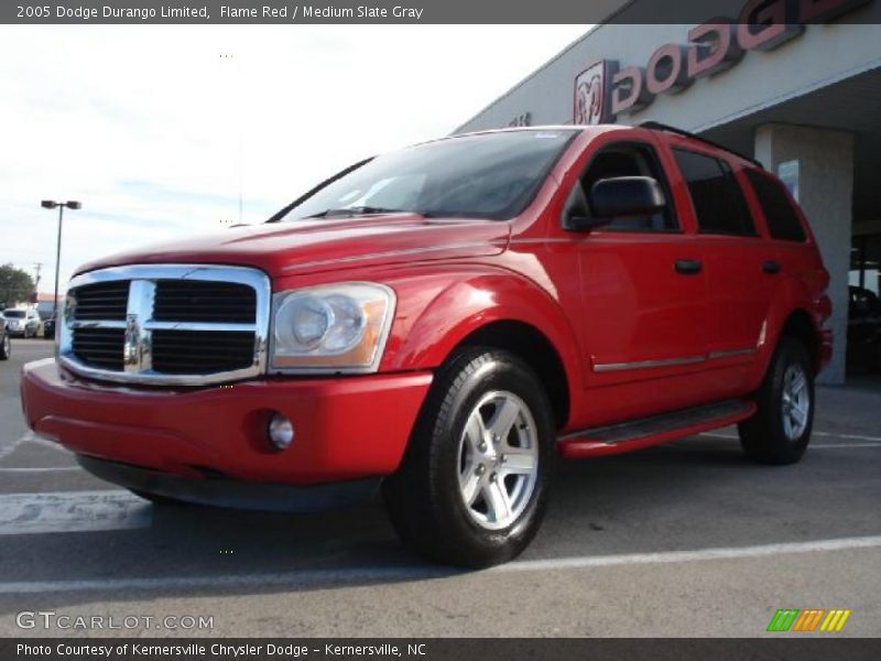 Flame Red / Medium Slate Gray 2005 Dodge Durango Limited