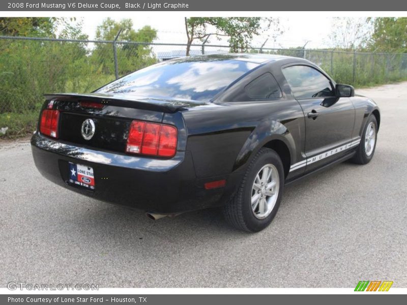 Black / Light Graphite 2008 Ford Mustang V6 Deluxe Coupe