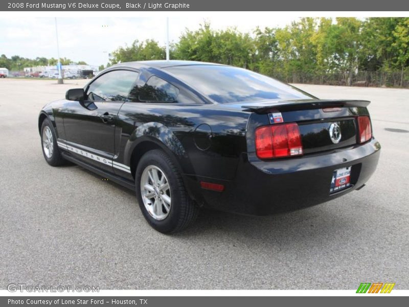 Black / Light Graphite 2008 Ford Mustang V6 Deluxe Coupe