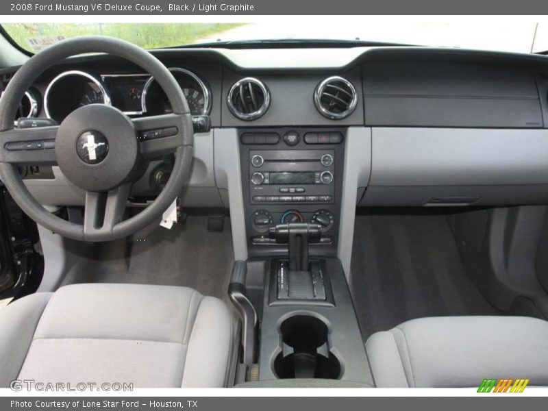 Black / Light Graphite 2008 Ford Mustang V6 Deluxe Coupe