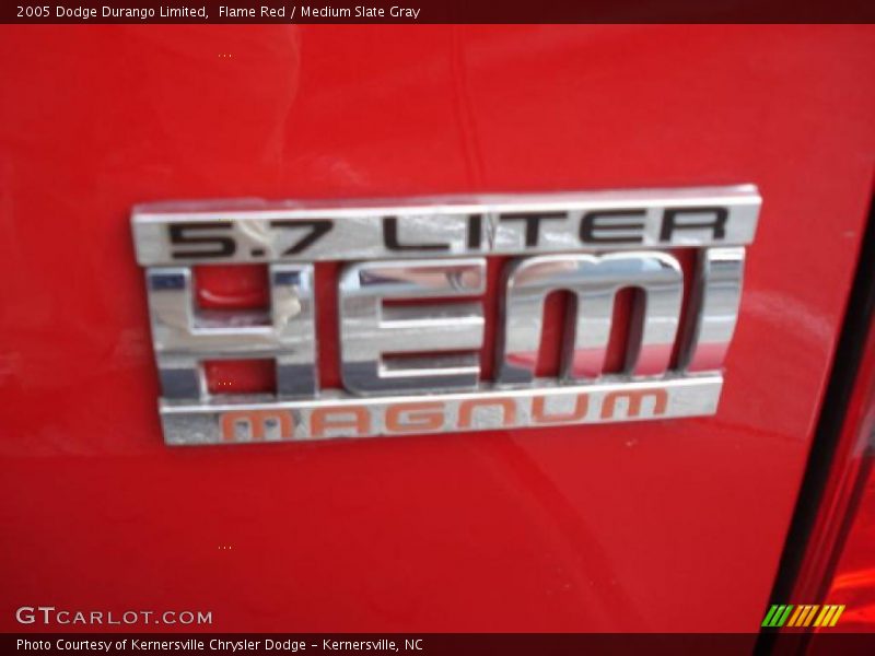 Flame Red / Medium Slate Gray 2005 Dodge Durango Limited