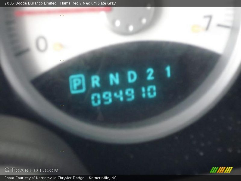 Flame Red / Medium Slate Gray 2005 Dodge Durango Limited