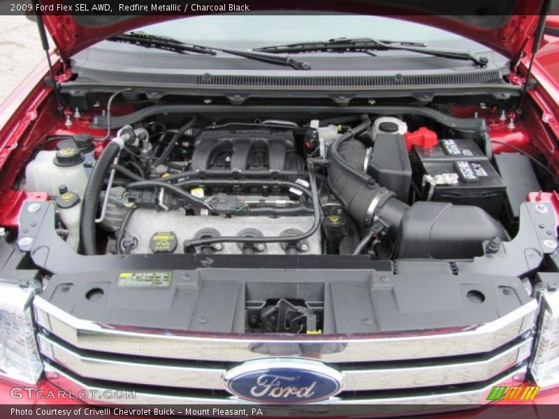 Redfire Metallic / Charcoal Black 2009 Ford Flex SEL AWD
