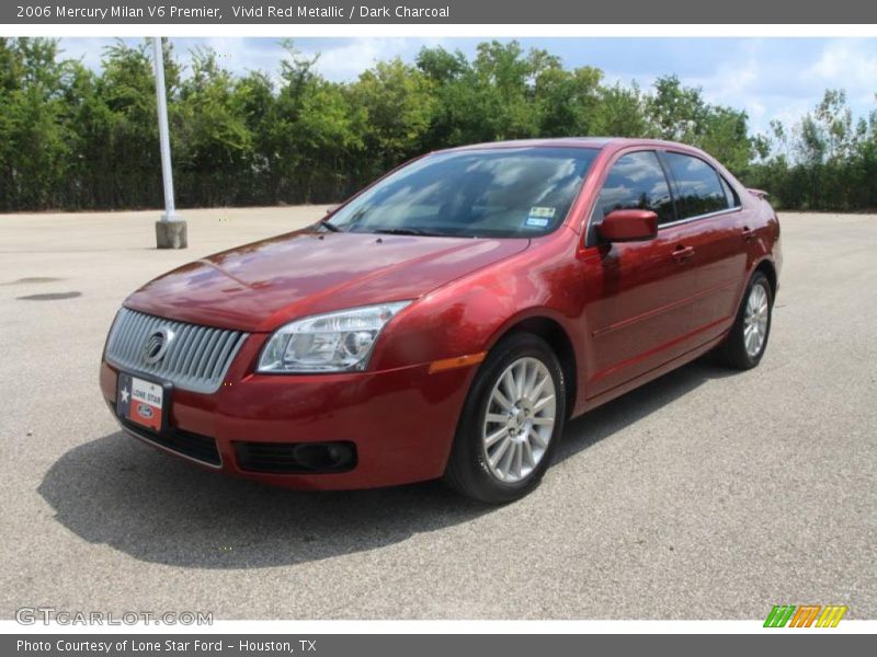 Vivid Red Metallic / Dark Charcoal 2006 Mercury Milan V6 Premier