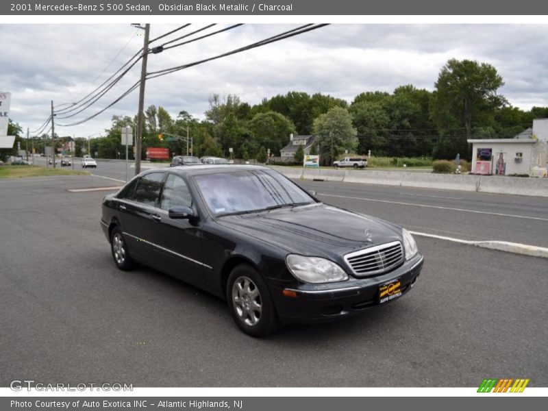 Obsidian Black Metallic / Charcoal 2001 Mercedes-Benz S 500 Sedan