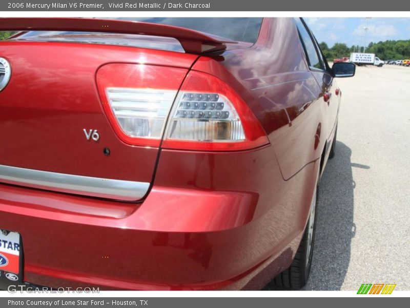 Vivid Red Metallic / Dark Charcoal 2006 Mercury Milan V6 Premier