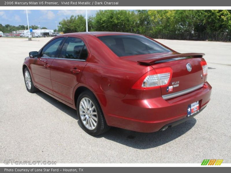 Vivid Red Metallic / Dark Charcoal 2006 Mercury Milan V6 Premier