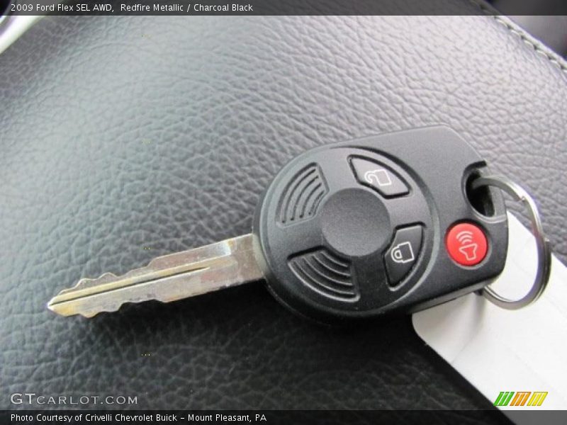 Redfire Metallic / Charcoal Black 2009 Ford Flex SEL AWD