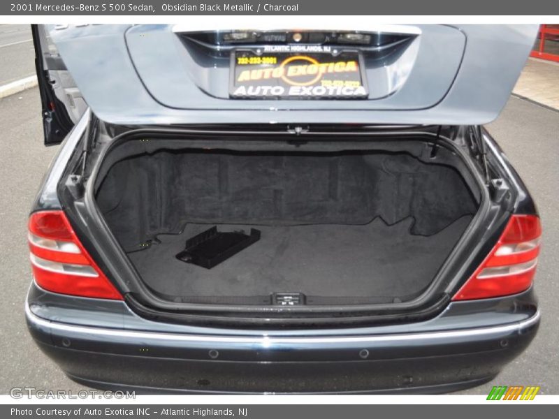 Obsidian Black Metallic / Charcoal 2001 Mercedes-Benz S 500 Sedan