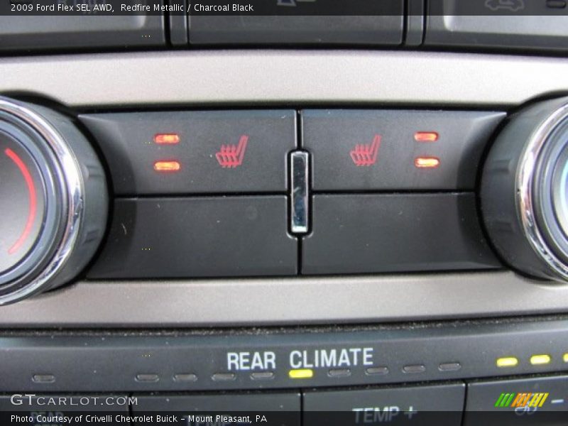 Redfire Metallic / Charcoal Black 2009 Ford Flex SEL AWD