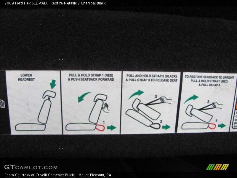 Redfire Metallic / Charcoal Black 2009 Ford Flex SEL AWD