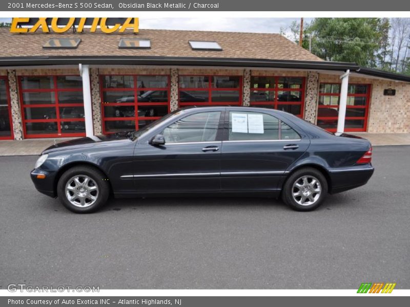 Obsidian Black Metallic / Charcoal 2001 Mercedes-Benz S 500 Sedan