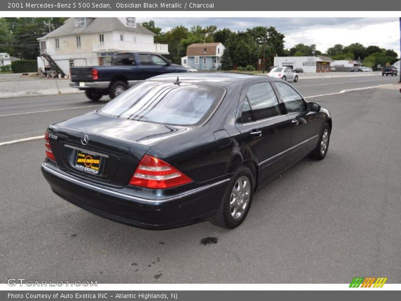 Obsidian Black Metallic / Charcoal 2001 Mercedes-Benz S 500 Sedan