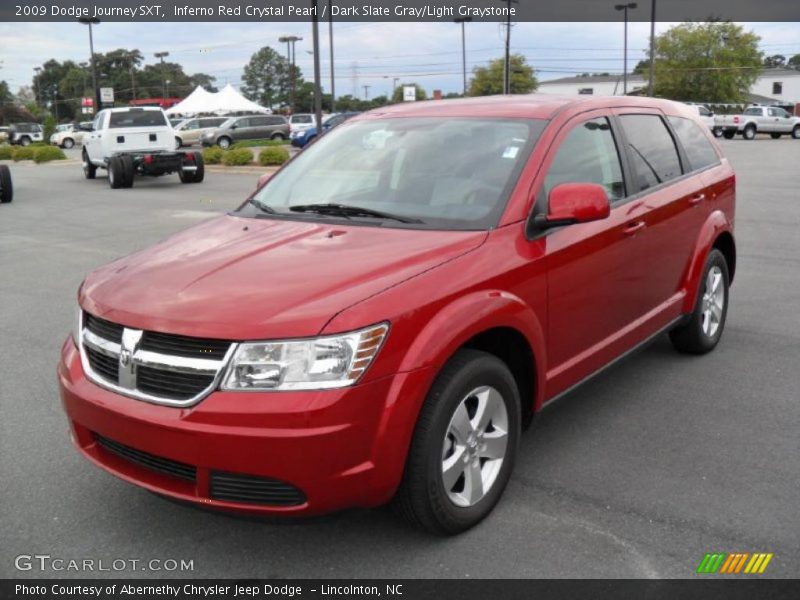 Inferno Red Crystal Pearl / Dark Slate Gray/Light Graystone 2009 Dodge Journey SXT