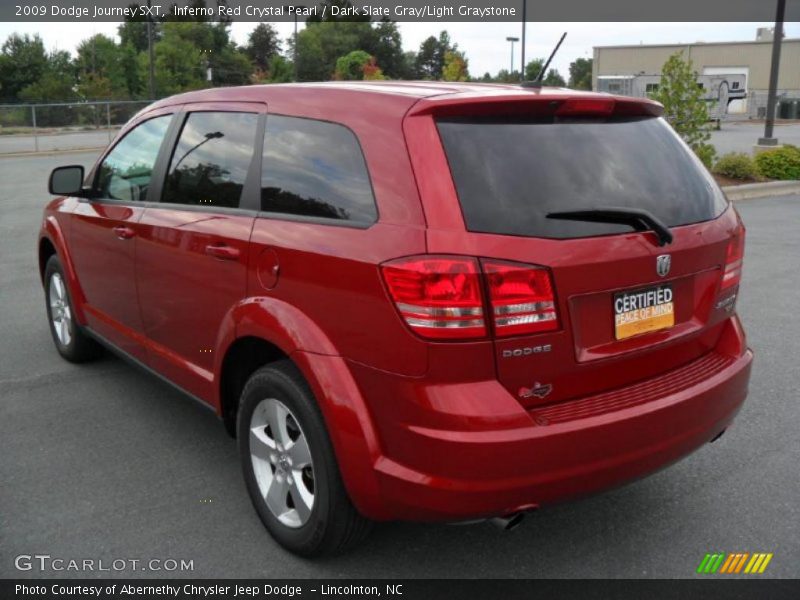 Inferno Red Crystal Pearl / Dark Slate Gray/Light Graystone 2009 Dodge Journey SXT