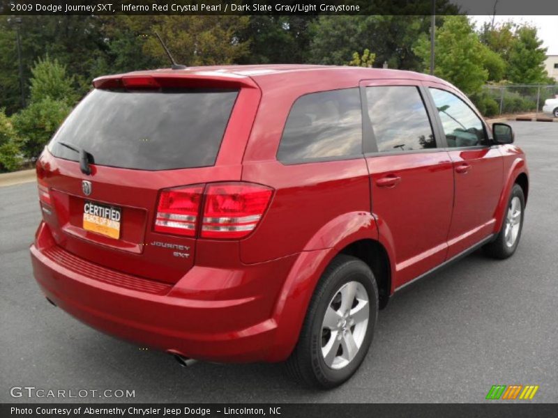 Inferno Red Crystal Pearl / Dark Slate Gray/Light Graystone 2009 Dodge Journey SXT