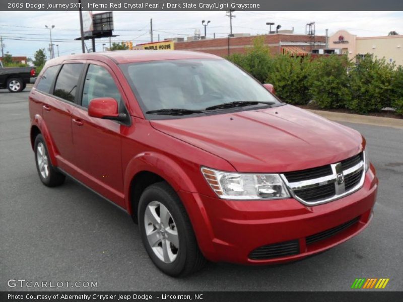 Inferno Red Crystal Pearl / Dark Slate Gray/Light Graystone 2009 Dodge Journey SXT