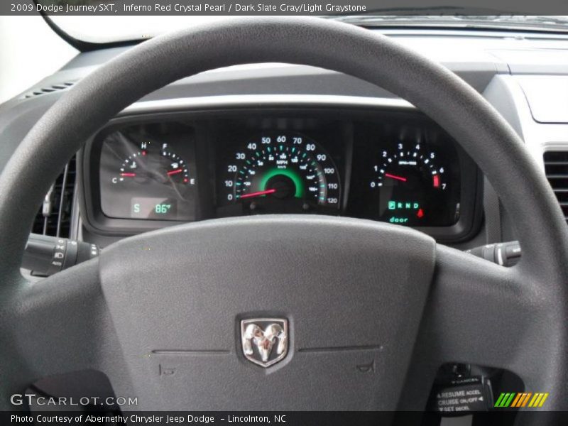 Inferno Red Crystal Pearl / Dark Slate Gray/Light Graystone 2009 Dodge Journey SXT