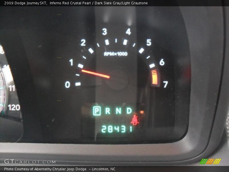 Inferno Red Crystal Pearl / Dark Slate Gray/Light Graystone 2009 Dodge Journey SXT