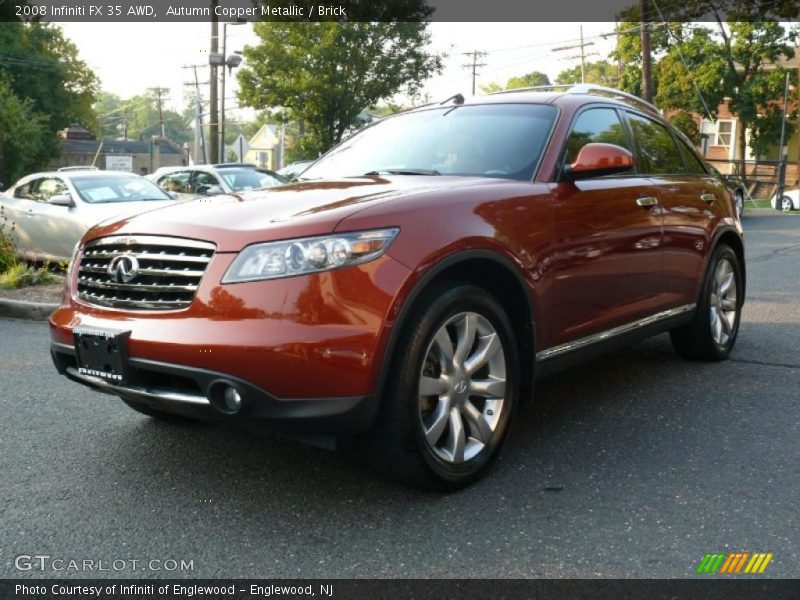 Autumn Copper Metallic / Brick 2008 Infiniti FX 35 AWD