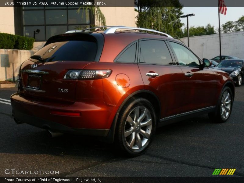 Autumn Copper Metallic / Brick 2008 Infiniti FX 35 AWD