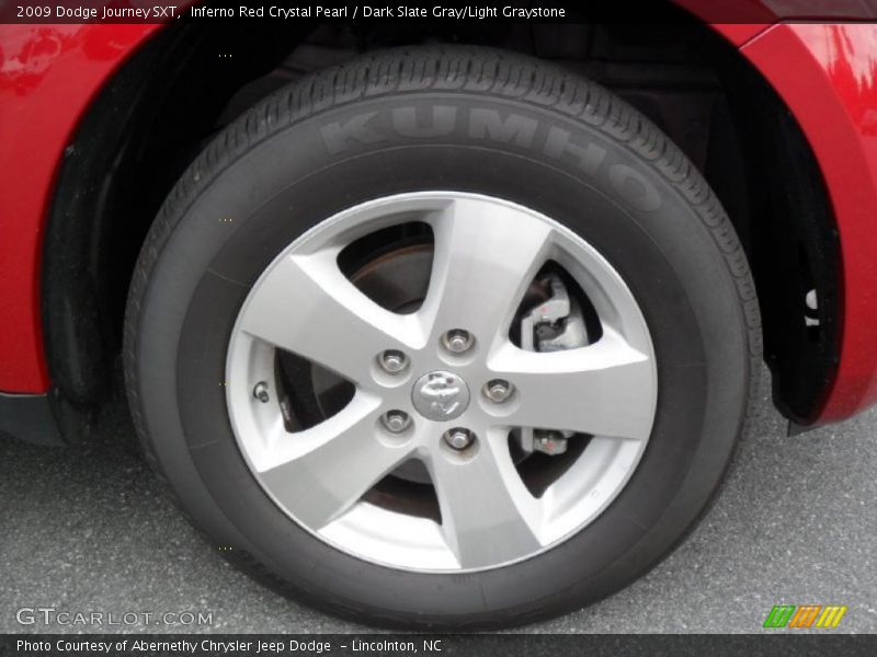 Inferno Red Crystal Pearl / Dark Slate Gray/Light Graystone 2009 Dodge Journey SXT