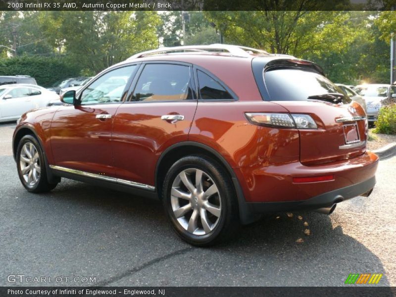 Autumn Copper Metallic / Brick 2008 Infiniti FX 35 AWD