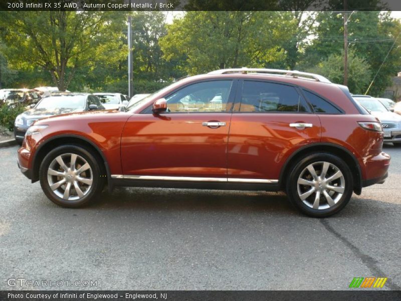 Autumn Copper Metallic / Brick 2008 Infiniti FX 35 AWD