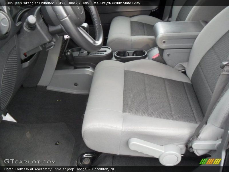 Black / Dark Slate Gray/Medium Slate Gray 2009 Jeep Wrangler Unlimited X 4x4