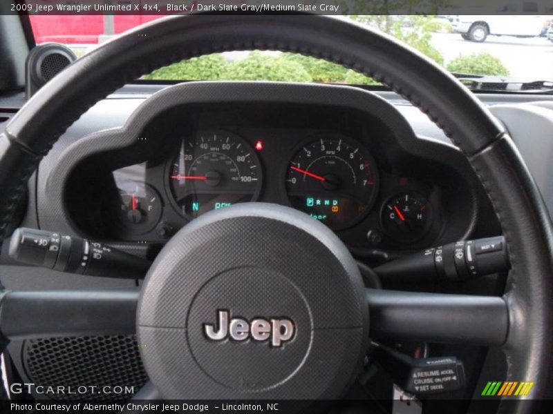 Black / Dark Slate Gray/Medium Slate Gray 2009 Jeep Wrangler Unlimited X 4x4