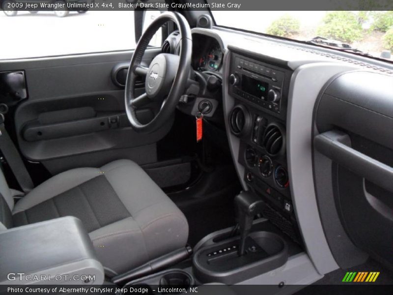 Black / Dark Slate Gray/Medium Slate Gray 2009 Jeep Wrangler Unlimited X 4x4
