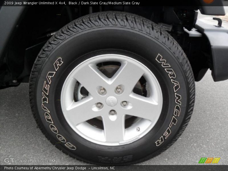 Black / Dark Slate Gray/Medium Slate Gray 2009 Jeep Wrangler Unlimited X 4x4