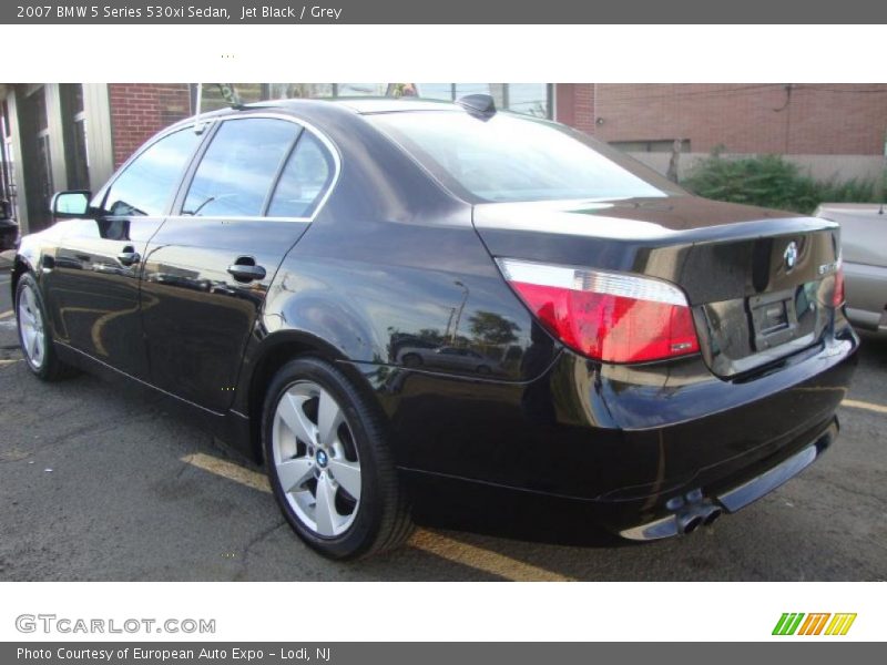 Jet Black / Grey 2007 BMW 5 Series 530xi Sedan