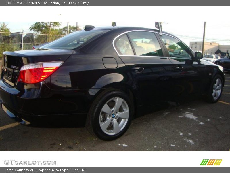 Jet Black / Grey 2007 BMW 5 Series 530xi Sedan